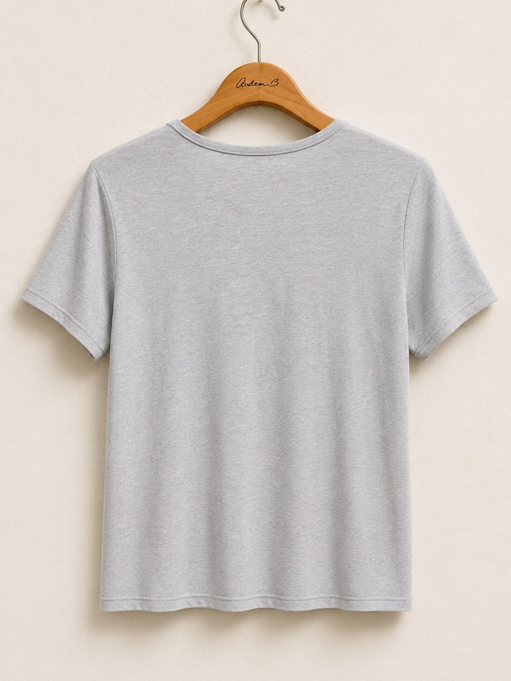 Negative Underwear Heather Gray Fino Featherweight Cashmere Blend Boyfriend Tee - Picture 6 of 10